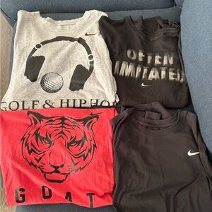 Nike Dri-Fit T-shirts. Lot of 4. Size L. Please see photos. Very good condition.